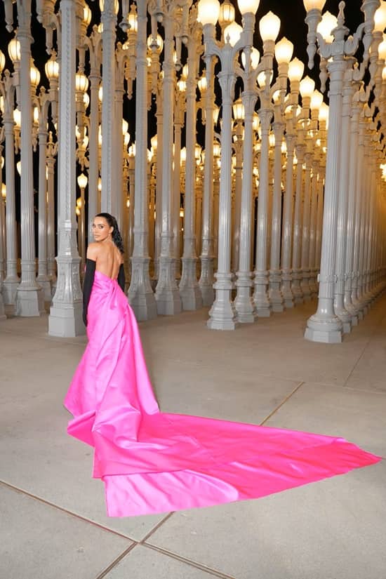 Kim Kardashian pink gown at the LACMA art and film gala 2023 - Fashion Police Nigeria