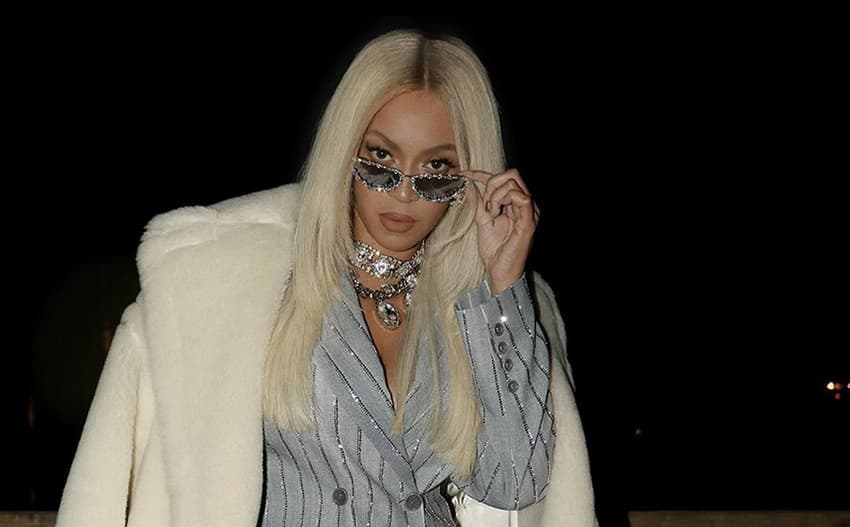 Beyoncé Stuns in Sequin Pantsuit with Sparkle | FPN