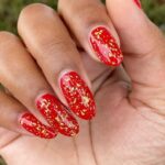Red Christmas holiday nail ideas - Fashion Police Nigeria