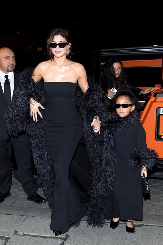 Kylie Jenner and Stormi matching outfit at Valentino show - Paris Fashion Week - Fashion Police Nigeria 