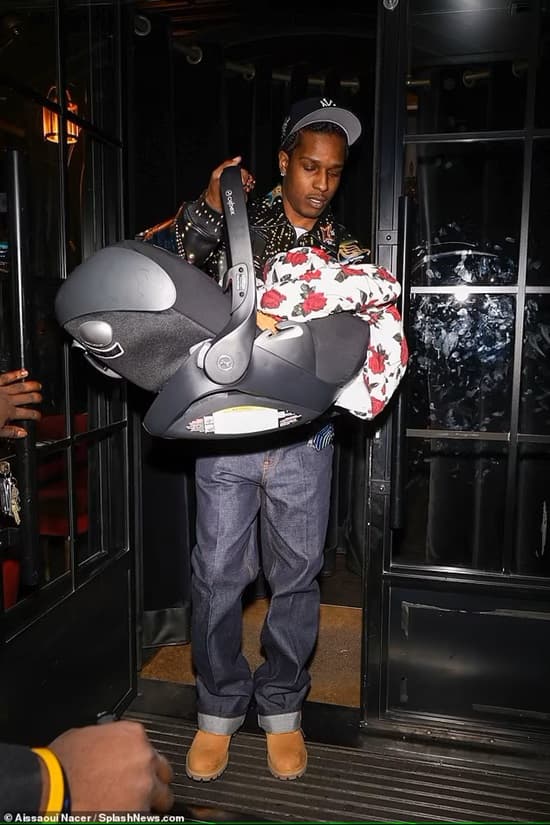 Photo of A$AP Rocky carrying son Riot in Paris - Fashion Police Nigeria