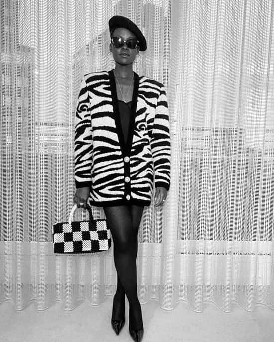 Lupita Nyongo monochrome dress birlinale photo - Fashion Police Nigeria