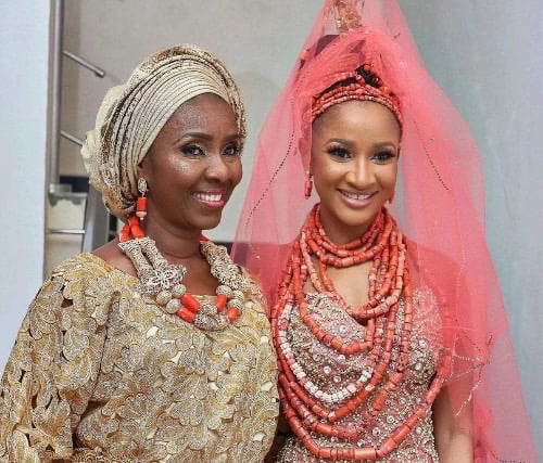 Adesua Etomi And Her Mother - Fashion Police Nigeria