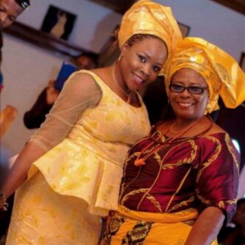 Photo of Omawumi and her Mother - Fashion Police Nigeria