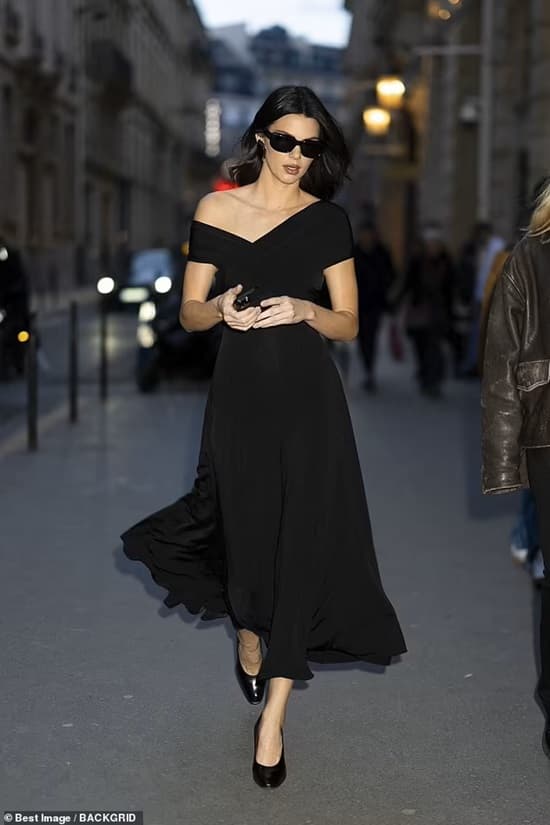 Kendall Jenner wearing a black dress in Paris - Fashion Police Nigeria