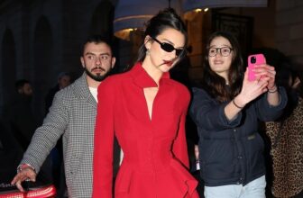 Kendall_Jenner_showed_off_her_impeccable_sense_of_style_in_a_vintage-peplum-dress by Mugler - Fashion Police Nigeria