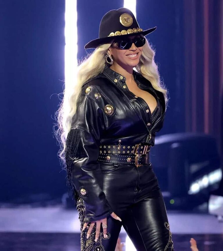 Beyoncé Edged Up Leather Dressing at iHeartRadio Music Awards 2024 ...