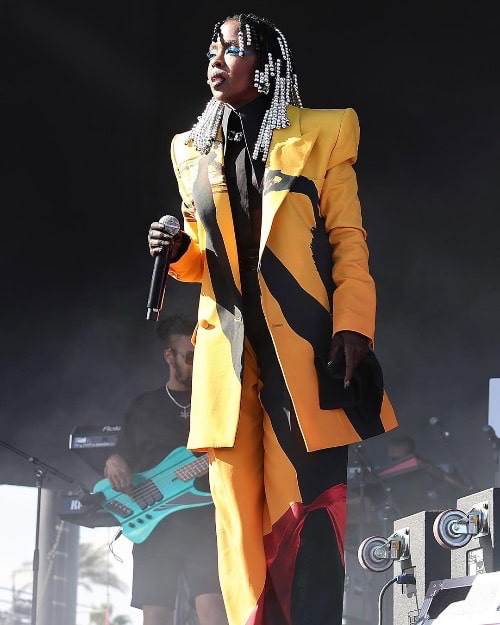 Lauryn Hill in a bright yellow suit from Balmain- Fashion Police Nigeria