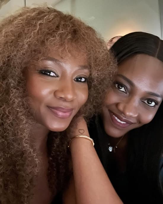 Genevieve Nnaji celebrates 45th birthday in a black slip dress and layered blazer - Fashion Police Nigeria