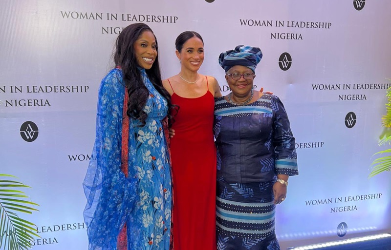Meghan Markle Opted For a Ravishing Red Gown at Women Leaders in ...