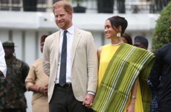 Meghan Markle sleeveless yellow gown by Carolina Herrera, Nigeria - Fashion Police Nigeria