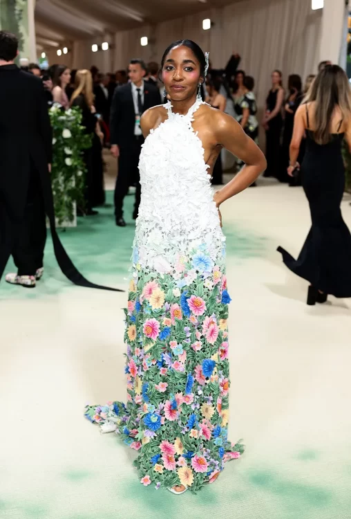 
Ayo Edebiri Met Gala debut floral dress photo - Fashion Police Nigeria