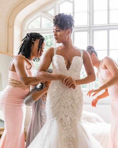 Photo of bridesmaids giving the styling the bride - Fashion Police Nigeria