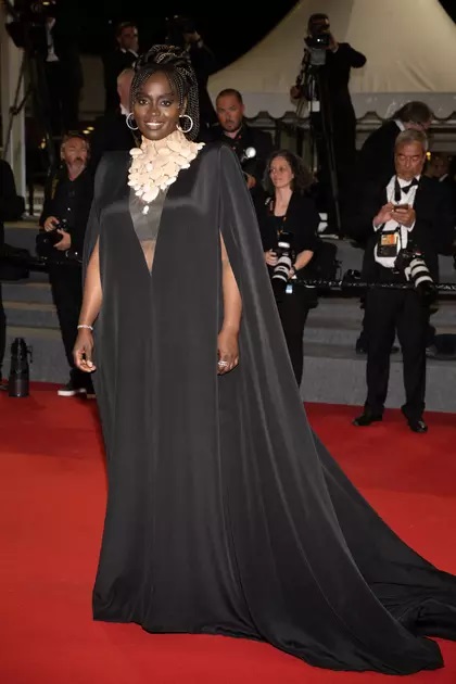 Aïssa Maiga at the Stars At Noon Red Carpet - Cannes Film Festival 2022