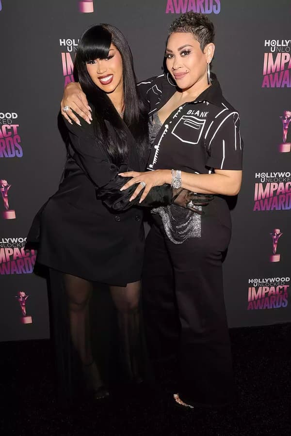 Cardi B oversized blazer at the Hollywood Unlocked Impact Awards - Fashion Police Nigeria