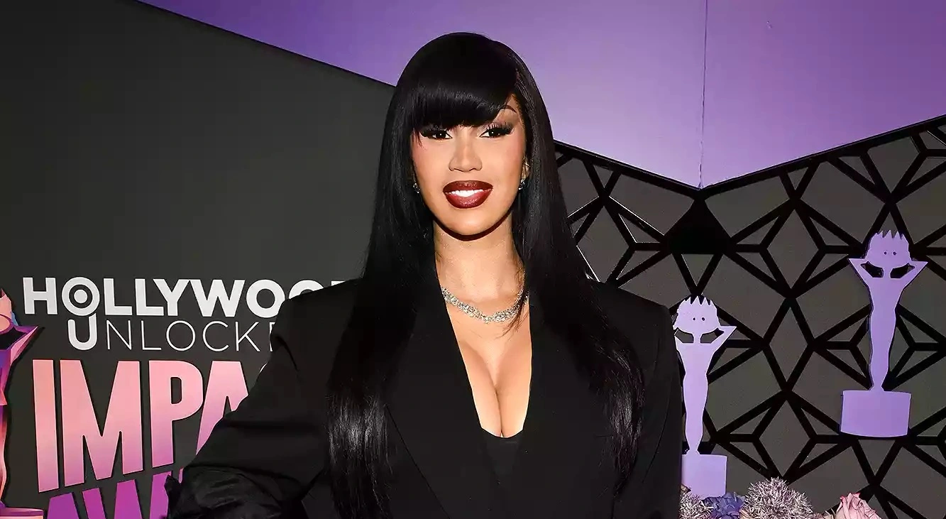 Cardi B Looks Chic in an All-Black…