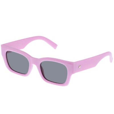 Le Specs Shmood pink rectangular sunglasses