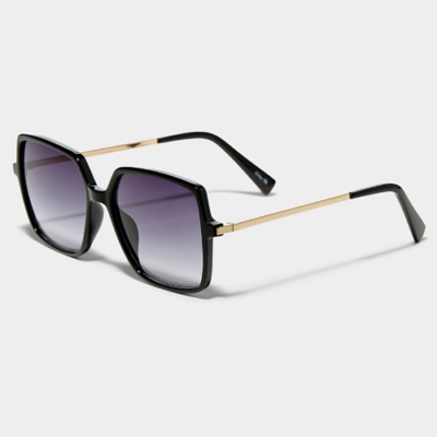 Sabrina metallic-temple square sunglasses