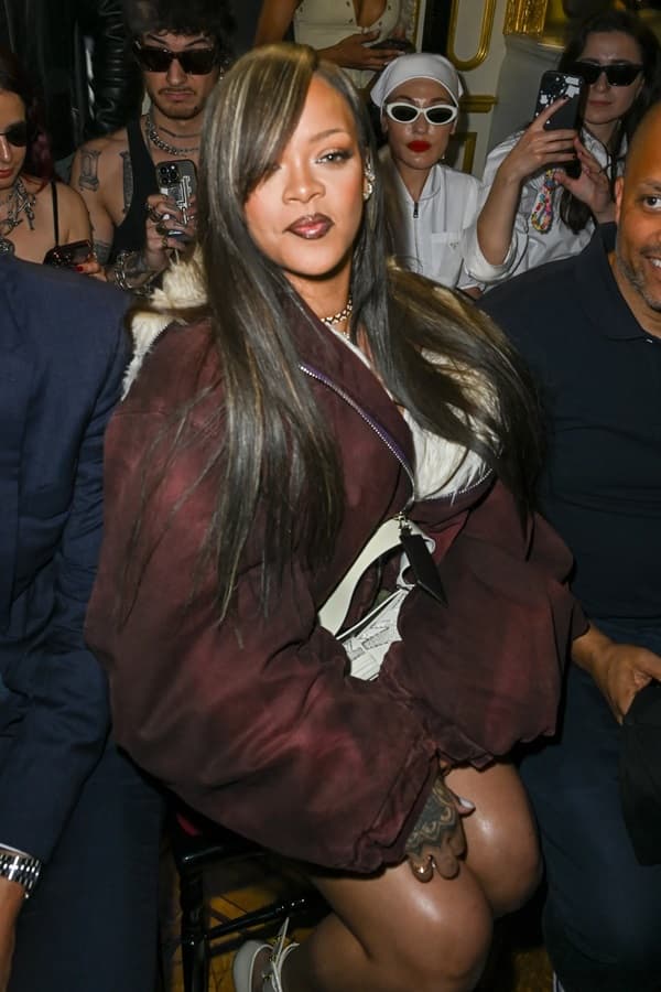 Rihanna at the A$AP Rocky's AWGE Paris Fashion Week show debut - Fashion Police Nigeria