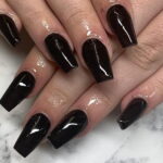Black Acrylic Nails - Fashion Police Nigeria