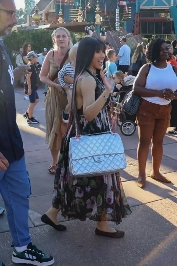 Cardi B big chanel bag photo - Fashion Police Nigeria