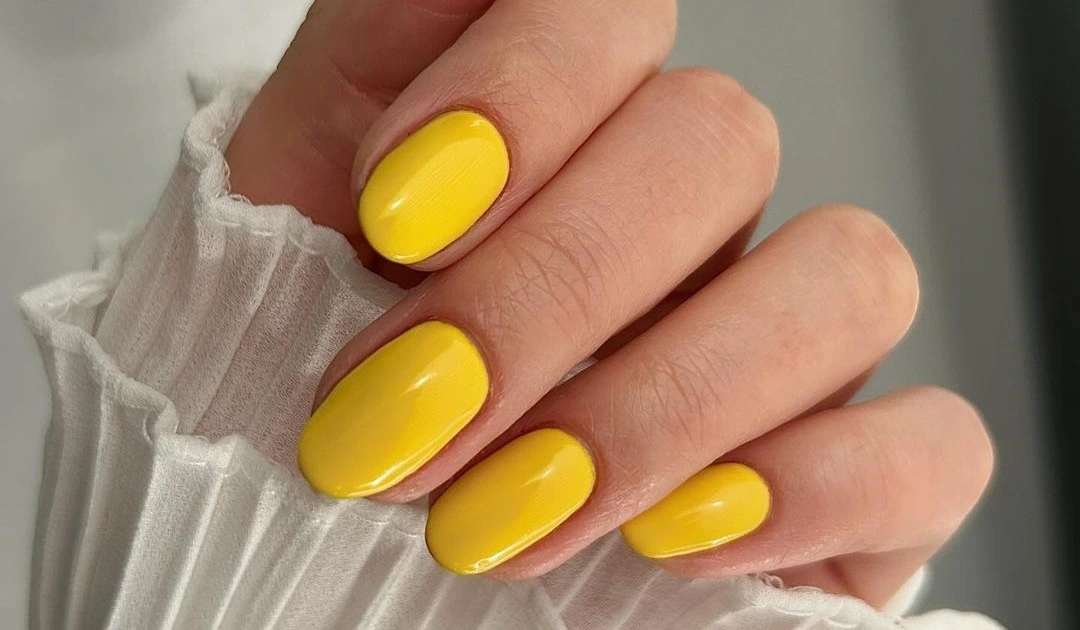 Classic yellow nail photo idea - Fashion Police Nigeria