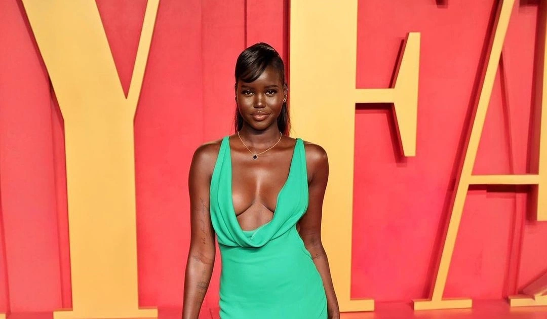 Model Adut Akech Vanity Fair braless trend photo - Fashion Police Nigeria
