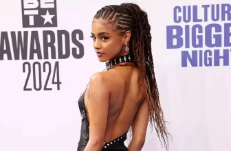 Tyla wears a vintage Versace gown at the 2024 BET Awards - Fashion Police Nigeria