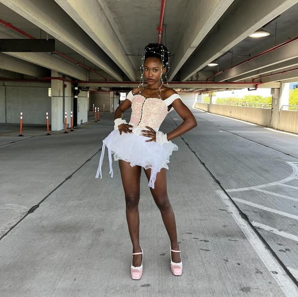 Black woman embracing hyper feminine fashion - Fashion Police Nigeria