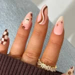 Brown Fall 2024 nail manicure photo - Fashion Police Nigeria