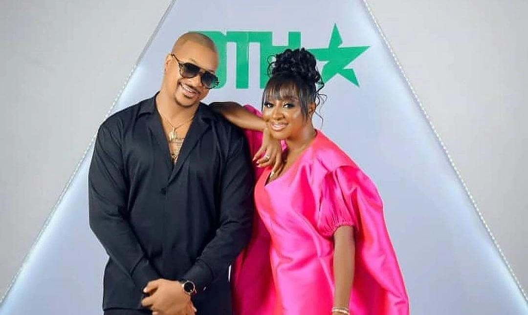 Photo of Ini Edo and IK Ogbonna standing together while dating - Fashion Police Nigeria