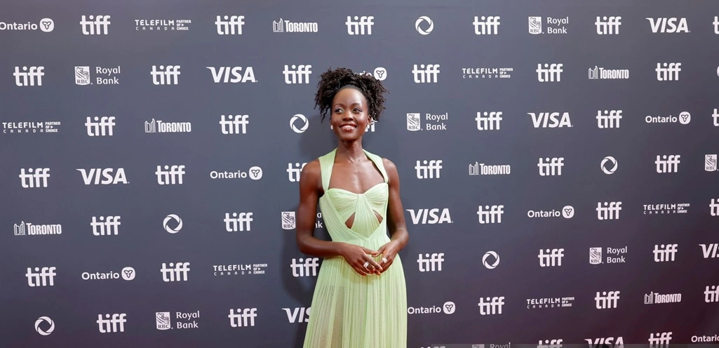 Lupita Nyong'o del core gown at the "The Wild Robot" premiere Toronto International Film Festival