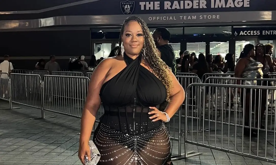 Photo of a beautiful plus-size woman wearing sheer black dress - Fashion Police Nigeria