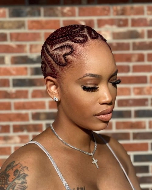 Baldie Braided Hairstyle - Fashion Police Nigeria