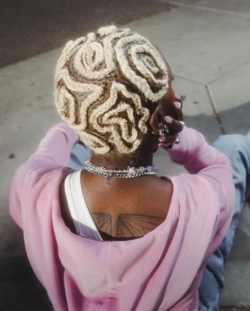 Baldie Braided Hairstyle - Fashion Police Nigeria