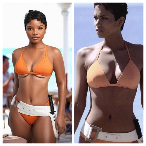 Halle Bailey Dressed As Halle Berry Die Another Day For Halloween - Fashion Police Nigeria