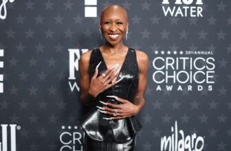 Cynthia Erivo Chose a Shimmering Peplum Gown for the 2025 Critics Choice Awards