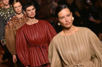 Model walks the runway during Fendi 100th anniversary at Milan Fashion Week
