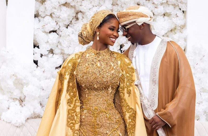 Photo of Juma Jux and Priacilla Ojo during their traditional wedding ceremony in Tanzania as the couple share their love story - Fashion Police Nigeria