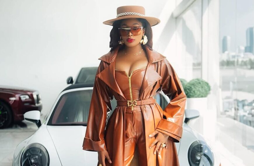 Photo of comedian kiekie on a classy leather outfit - fashion Police Nigeria