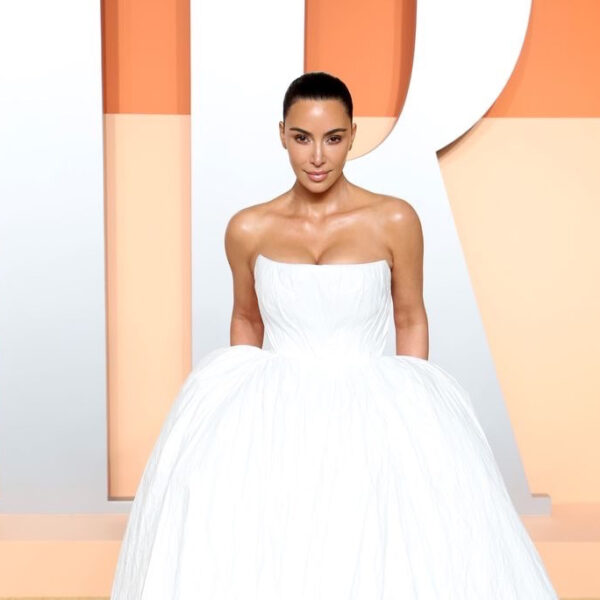 Kim Kardashian Wore a Gorgeous, White Bridal Ball Gown to the 2025 Vanity Fair Oscar Party - Fashion Police Nigeria