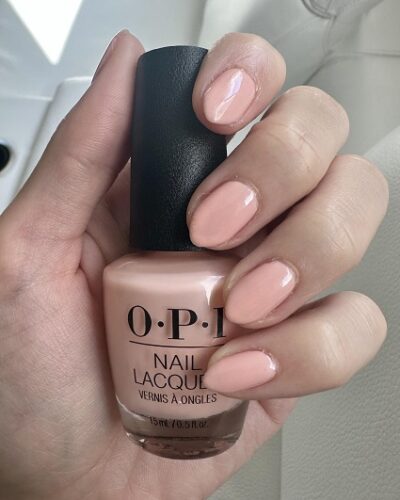 OPI rosy nude nail polish - Fasion Police Nigeria