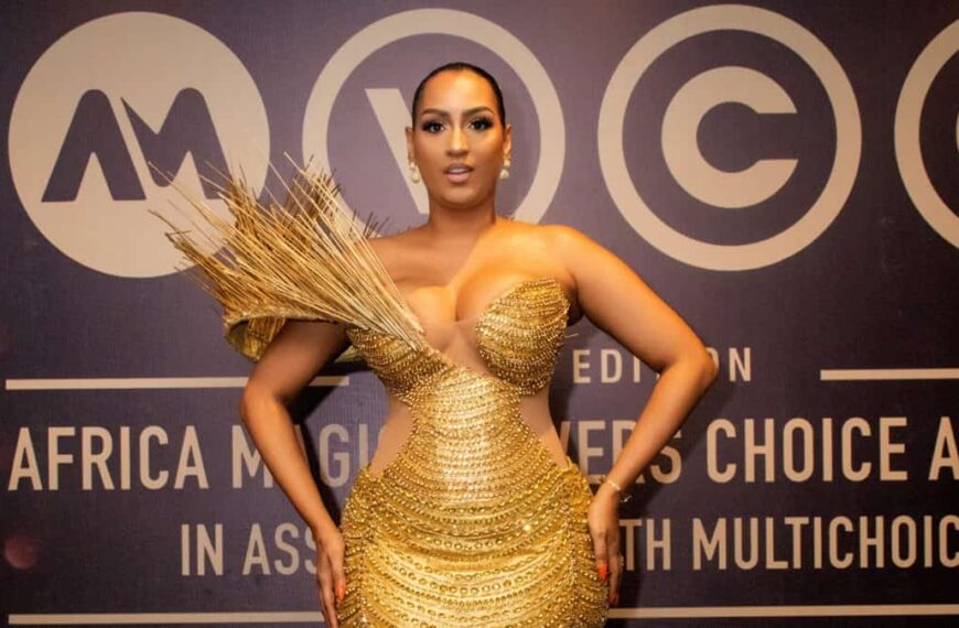 AMVCA 2023 red carpet photo of Juliet Ibrahim - Fashion Police Nigeria