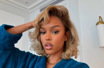 Photo of a woman wearing the golden brown hair color - Fashion Police Nigeria