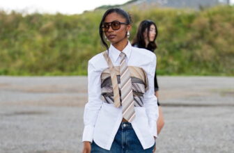 Photo of a Lady styling a tie - Fashion police Nigeria