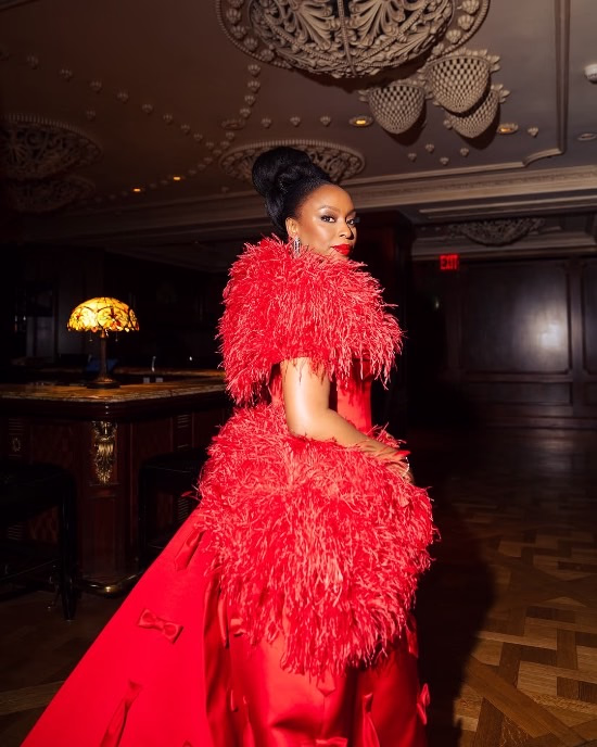 Chimamanda Ngozi Adichie Made A Stunning Met Gala Debut in A Cherry Red Gown