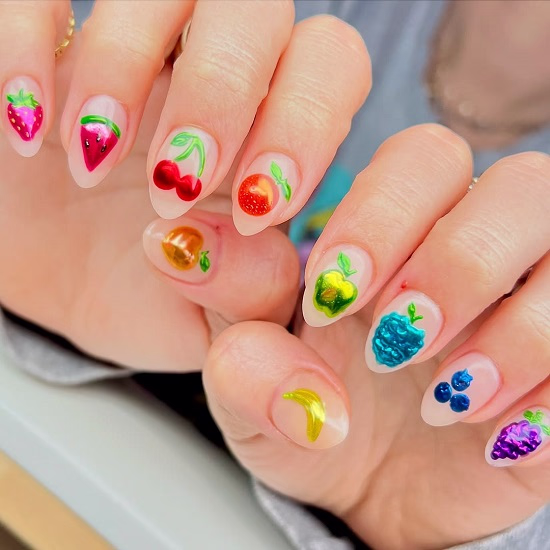 Glazed chrome nails - Fashion Police Nigeria