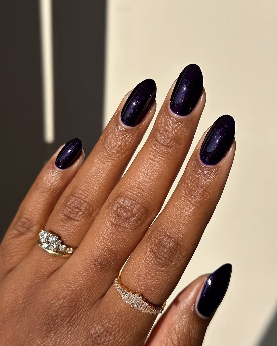 Dark berry nails - Fashion Police Nigeria