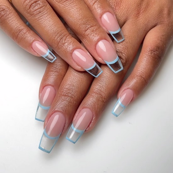 Negative space Summer Nail idea - Fashion Police Nigeria