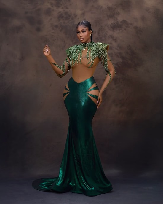 Nigerian Actress Lilian Afegbai Makes Her Cannes Debut in Emerald Green